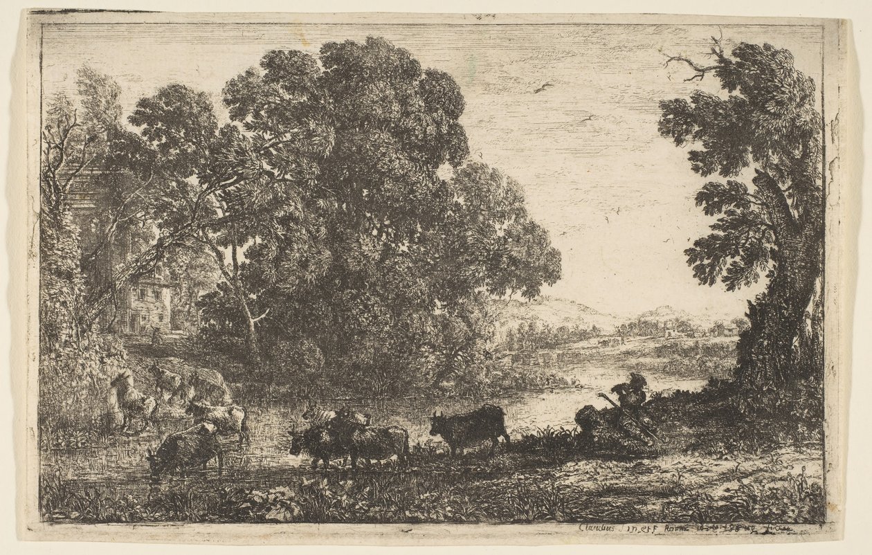 Lehmänpaimen, 1636. tekijältä Claude Lorrain