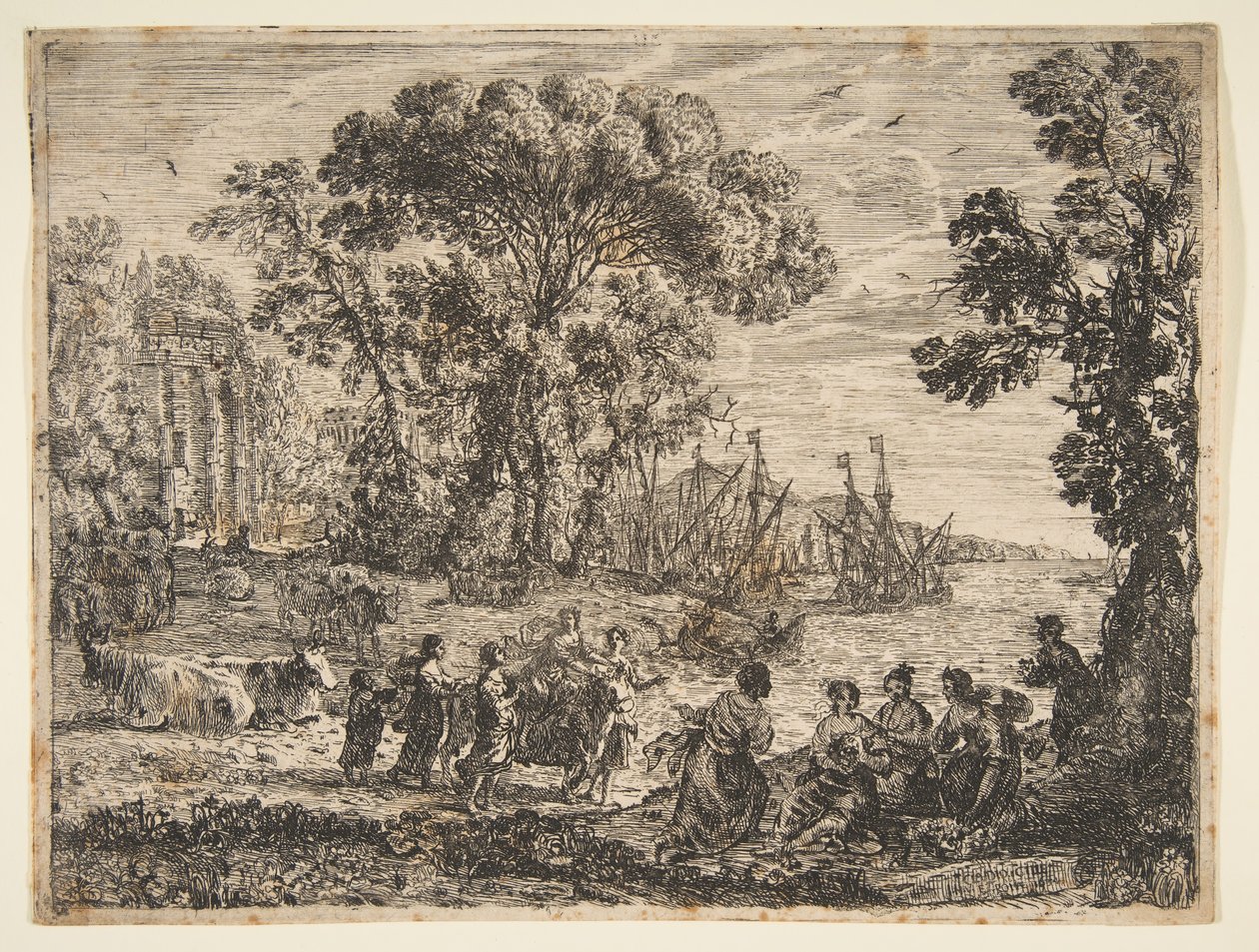 Europan raiskaus, 1634. tekijältä Claude Lorrain