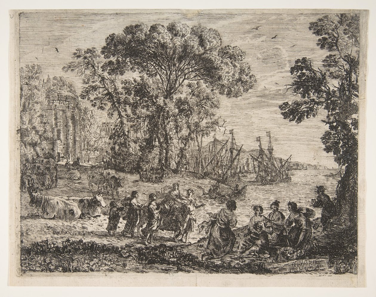 Europan raiskaus, 1634. tekijältä Claude Lorrain