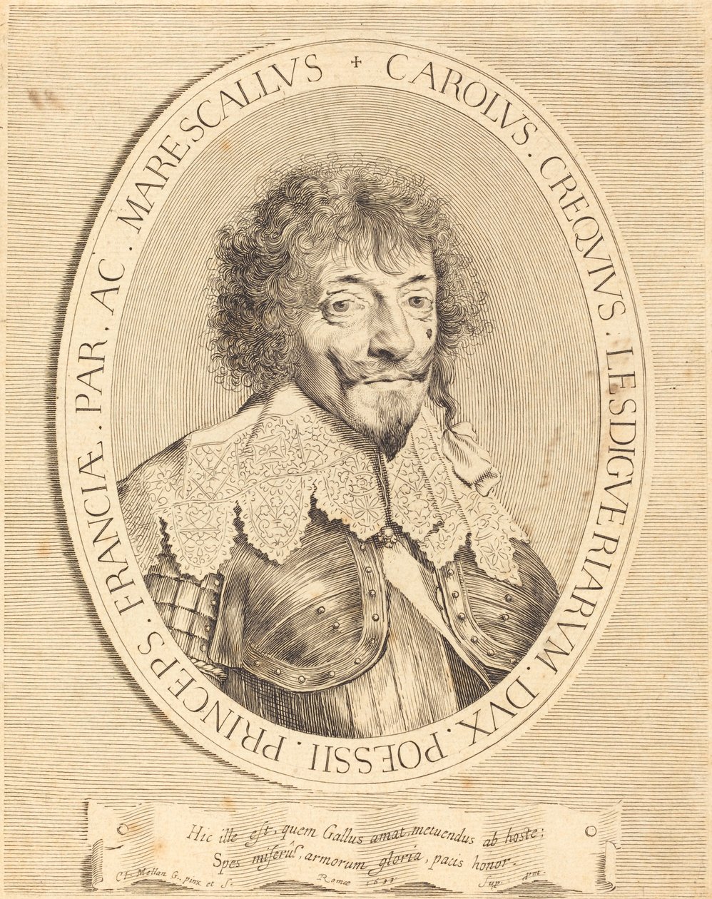 Charles I de Crequi, Lesdiguièresin herttua tekijältä Claude Mellan