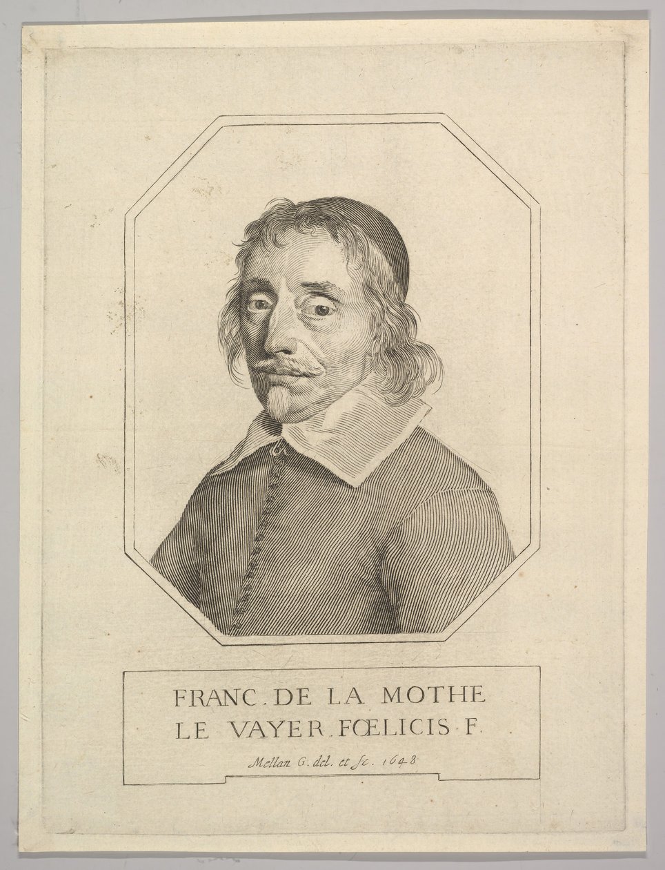 Francois de La Mothe Le Vayer, 1648. tekijältä Claude Mellan