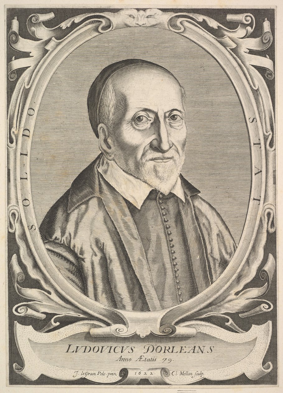 Louis dOrléansin muotokuva, 1622. tekijältä Claude Mellan