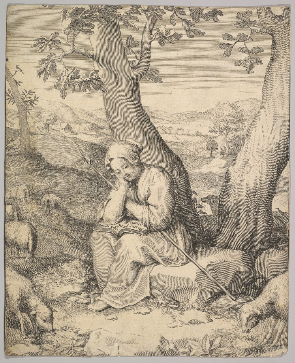 St. Genevieve. tekijältä Claude Mellan