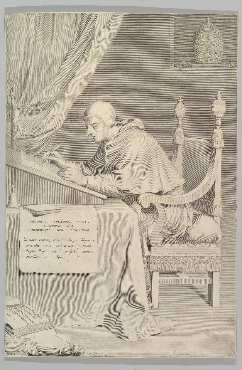 St. Gregory, 1681. tekijältä Claude Mellan