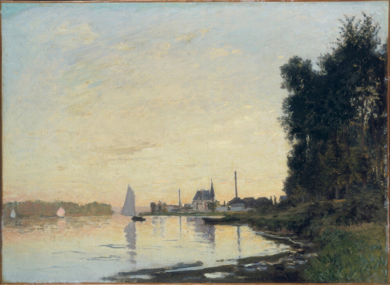Argenteuil, myöhäinen iltapäivä tekijältä Claude Monet