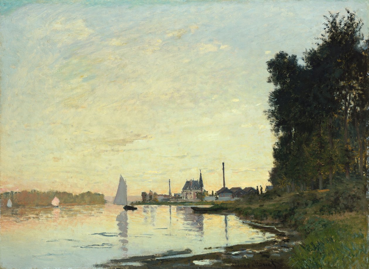 Argenteuil, myöhäinen iltapäivä, 1872 tekijältä Claude Monet