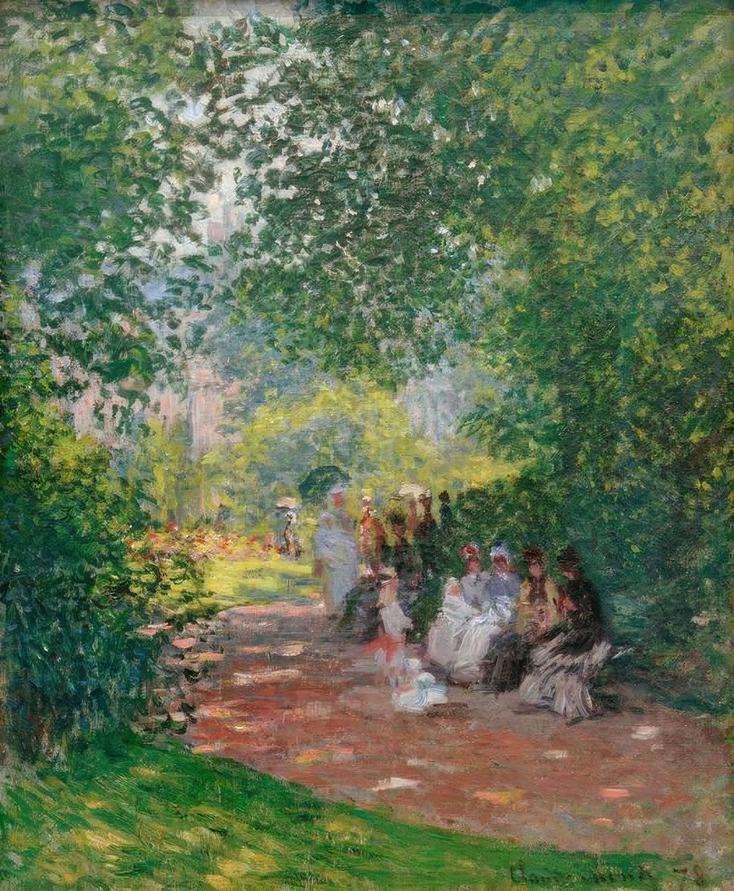 Parc Monceaussa tekijältä Claude Monet