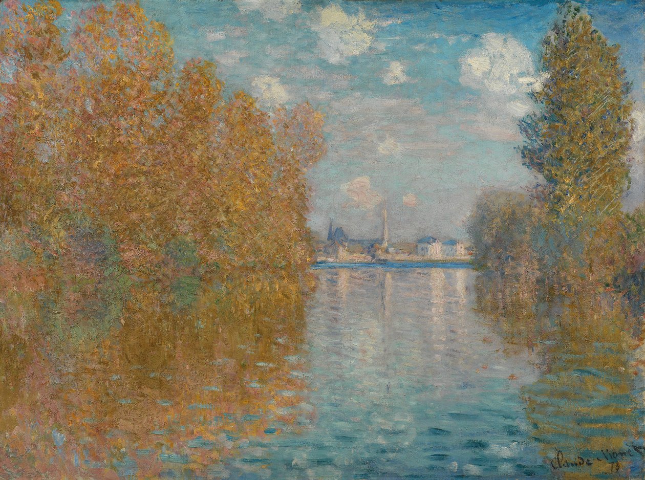 Syksyefekti Argenteuilissa, 1873. tekijältä Claude Monet