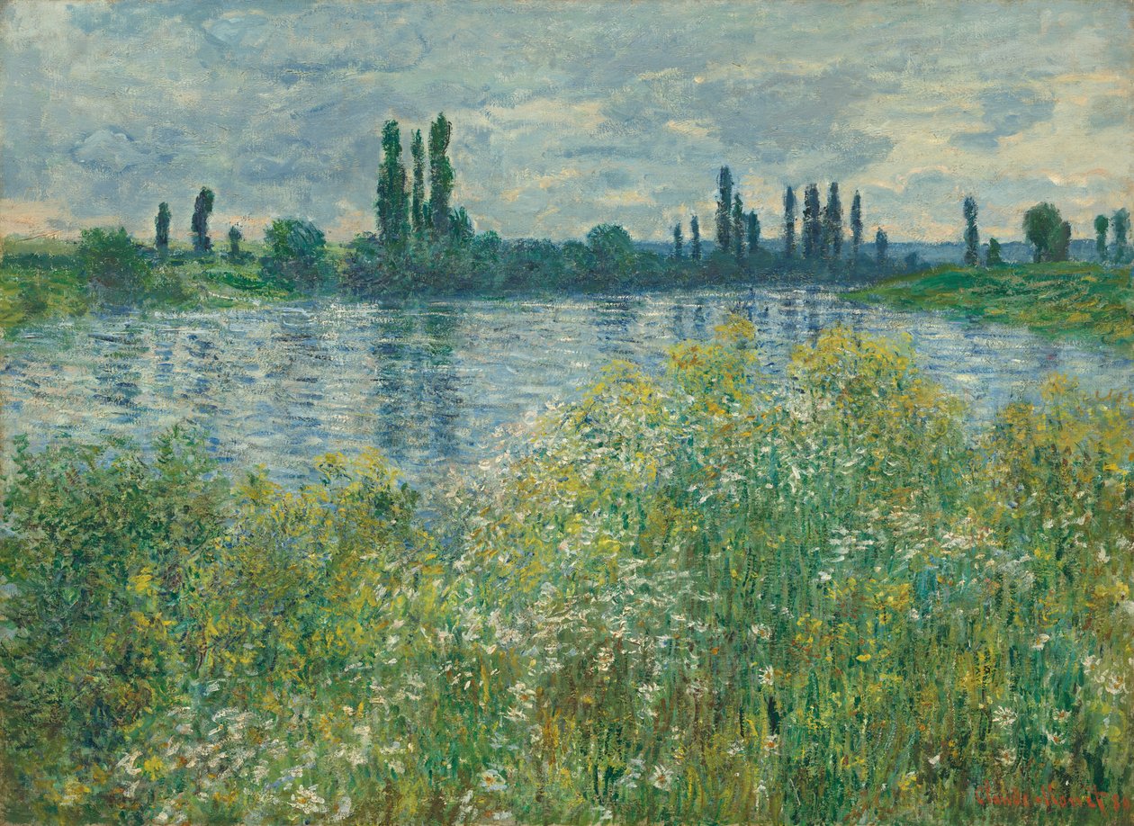 Seinen ranta, Vétheuil, 1880. tekijältä Claude Monet