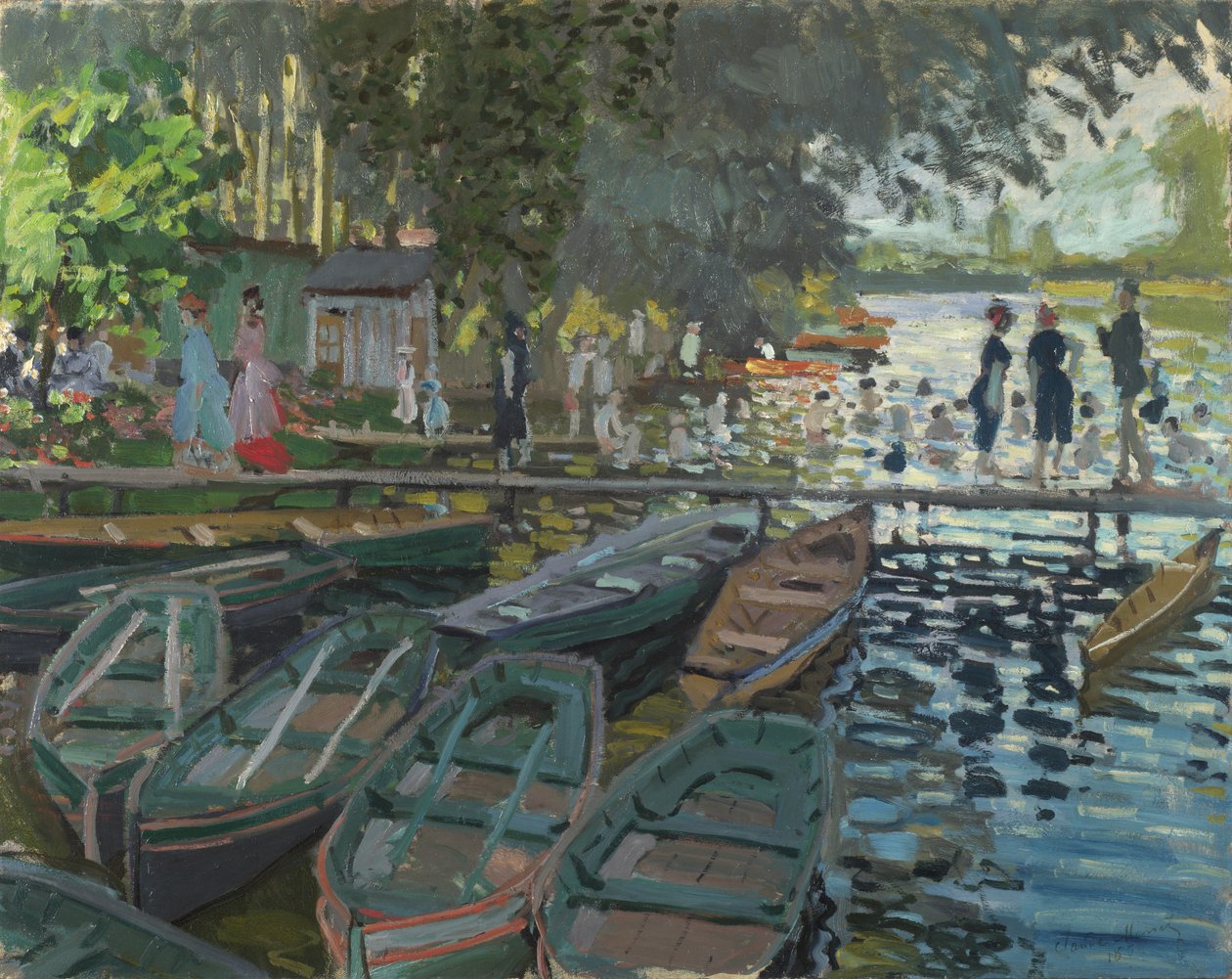 Kylpylät La Grenouilleressa tekijältä Claude Monet