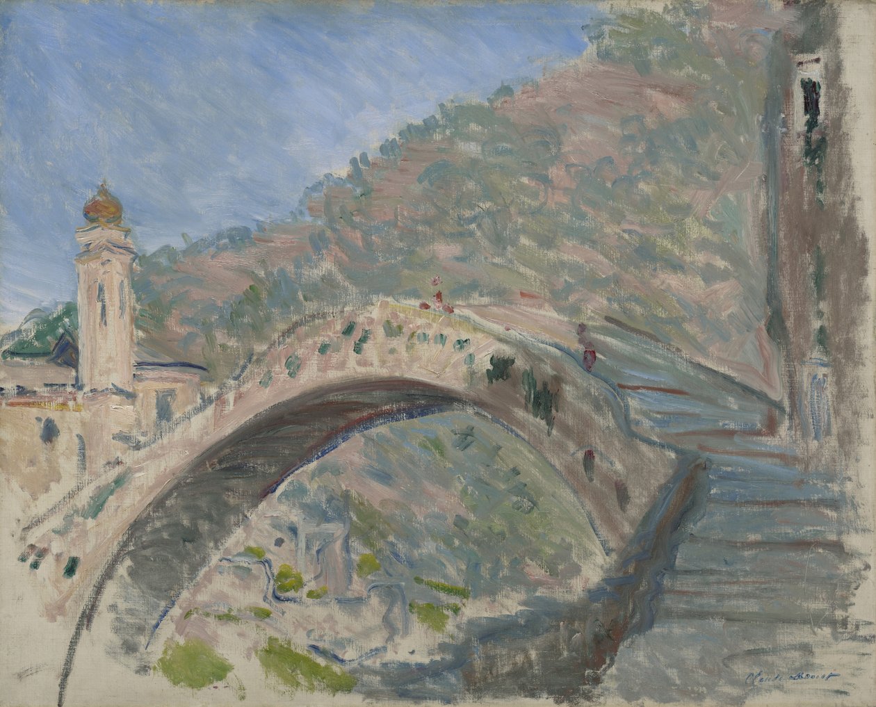 Silta Dolceacquassa, 1884 tekijältä Claude Monet
