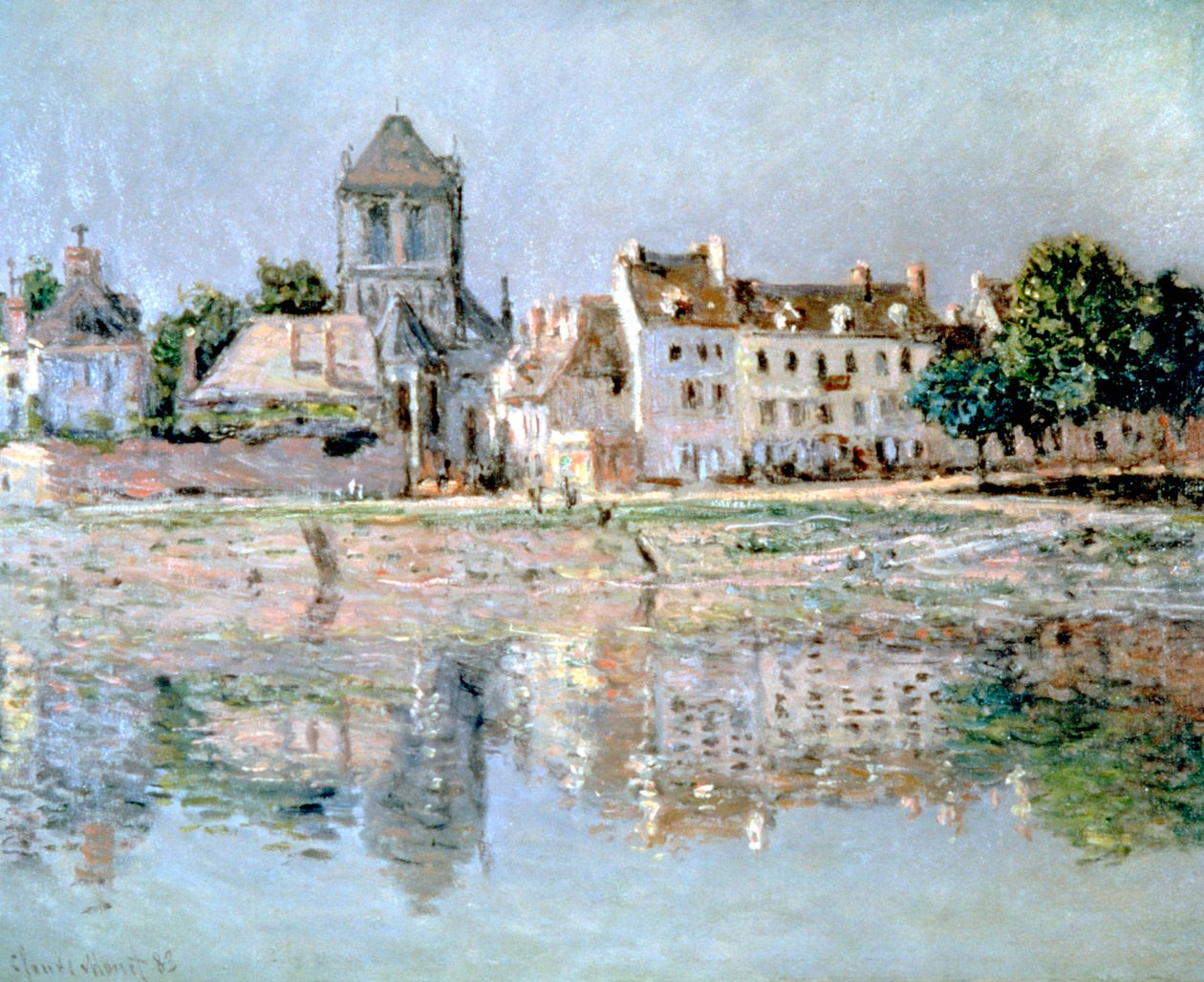 Joen rannalla Vernonissa, 1883 tekijältä Claude Monet