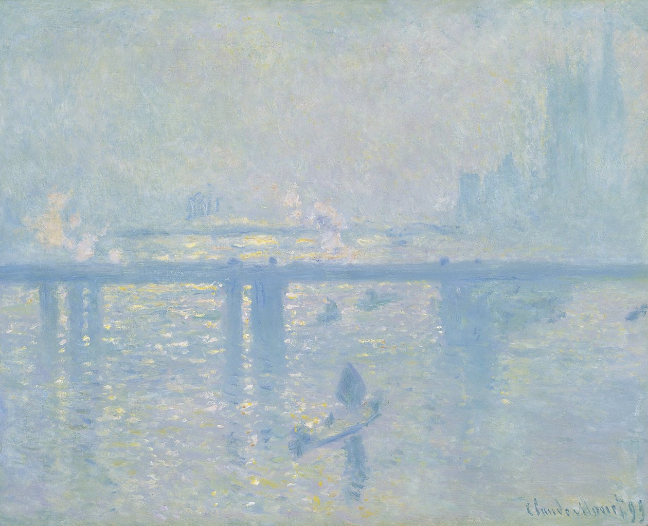Charing-Cross Bridge Lontoossa, 1899 tekijältä Claude Monet