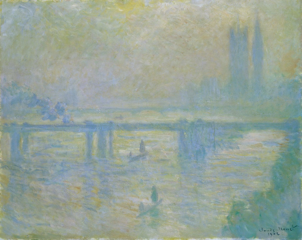 "Charing Cross Bridge", 1902 tekijältä Claude Monet