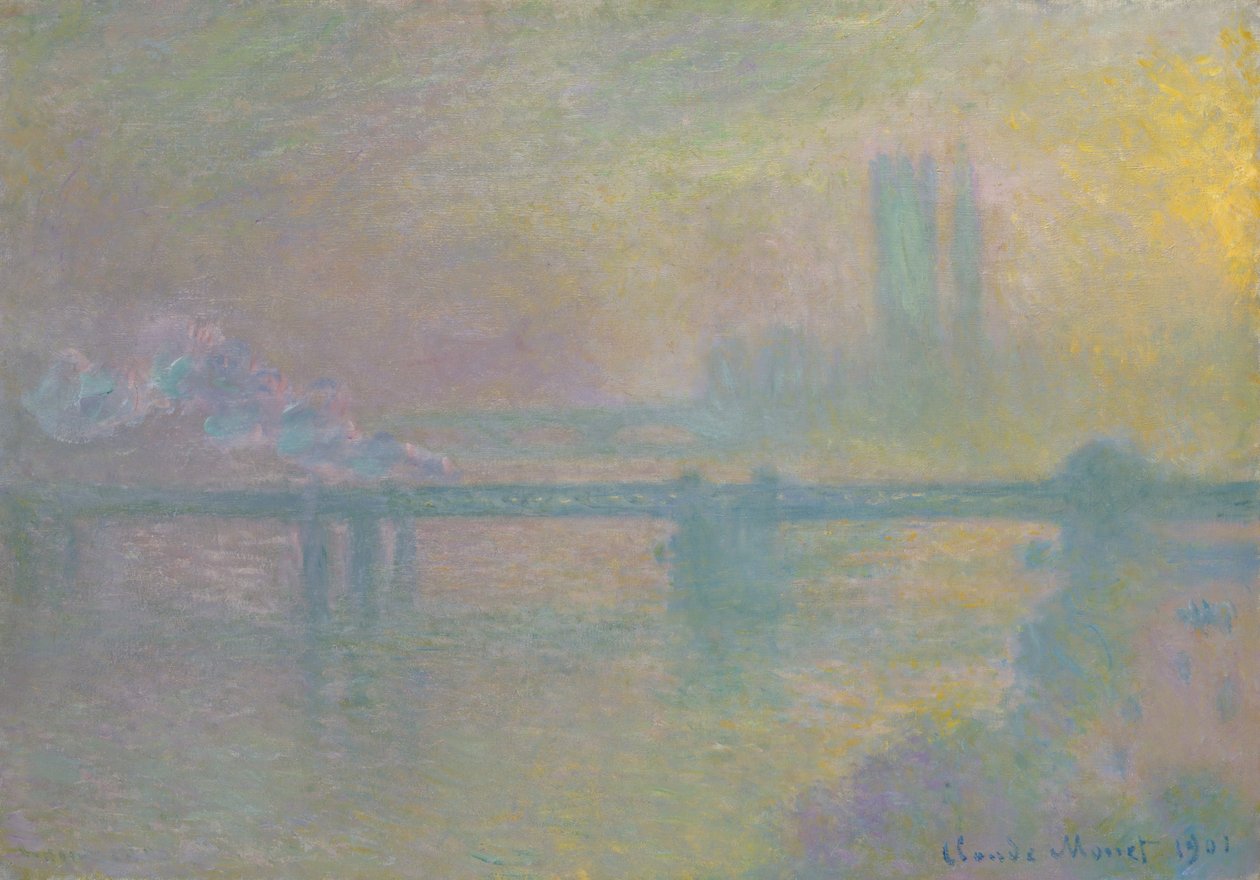 Charing Crossin silta, Lontoo tekijältä Claude Monet