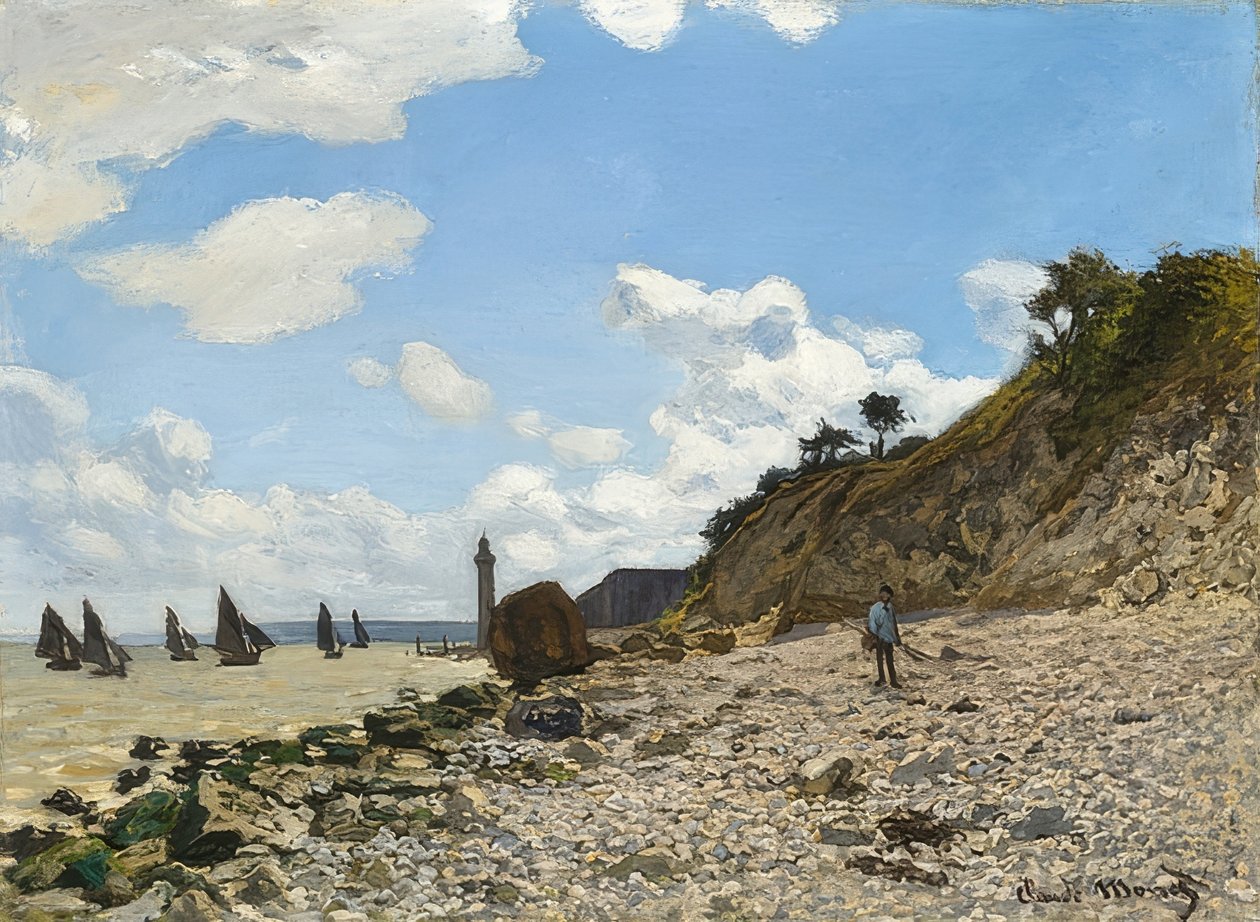 Honfleurin ranta. 1864-66 tekijältä Claude Monet
