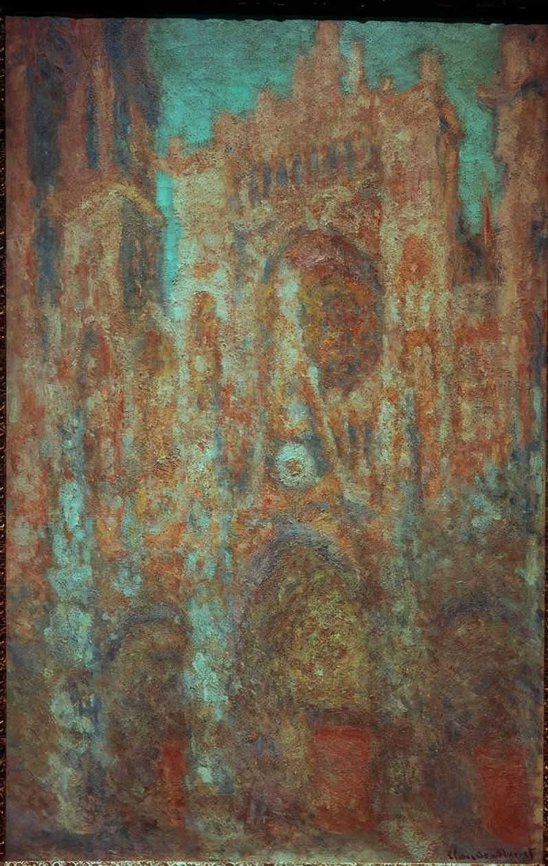Rouenin katedraali (vaaleanpunainen katedraali) tekijältä Claude Monet