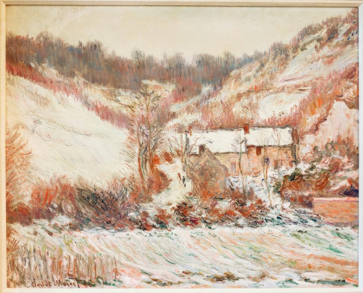Lumen vaikutus Falaisessa (Schneestimmung bei Falaise) tekijältä Claude Monet