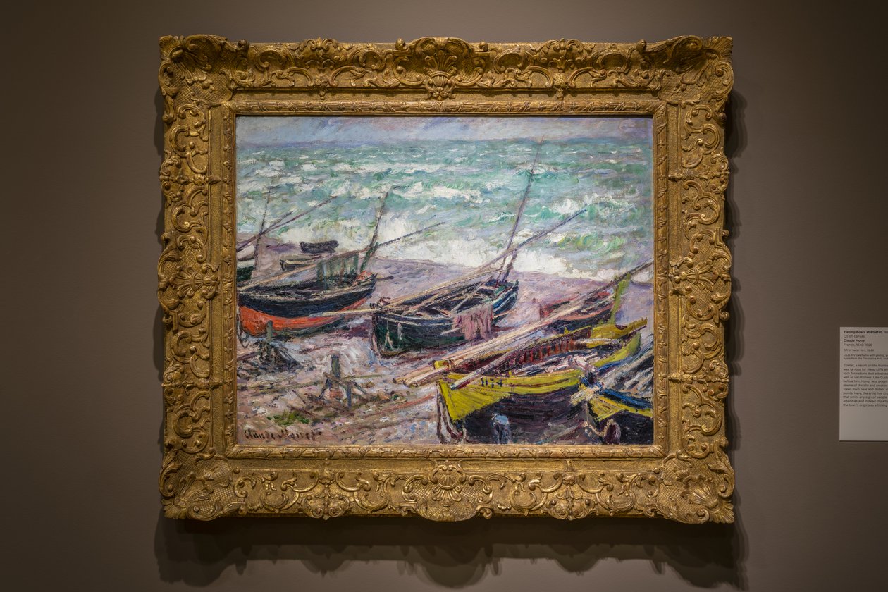 Kalastusveneet Étretatissa tekijältä Claude Monet