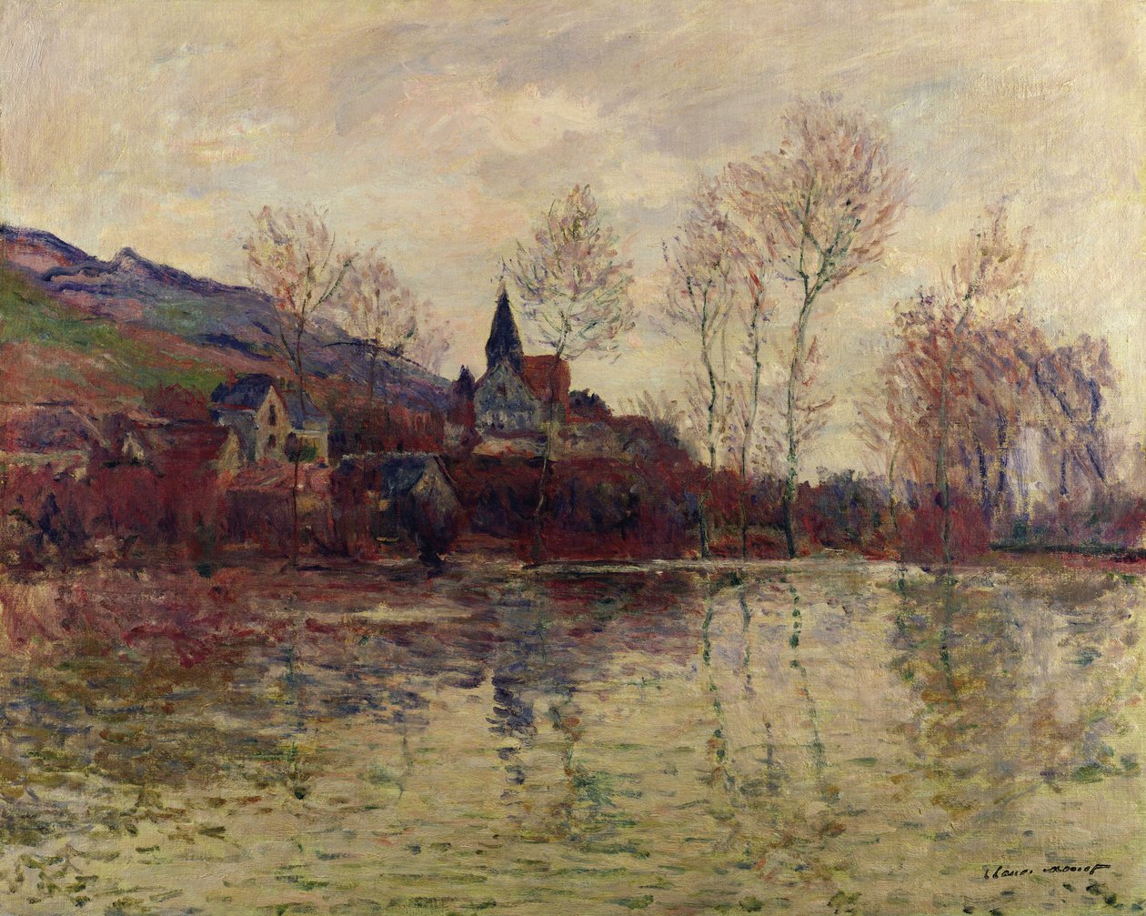 Tulvat Givernyssä, 1886 tekijältä Claude Monet