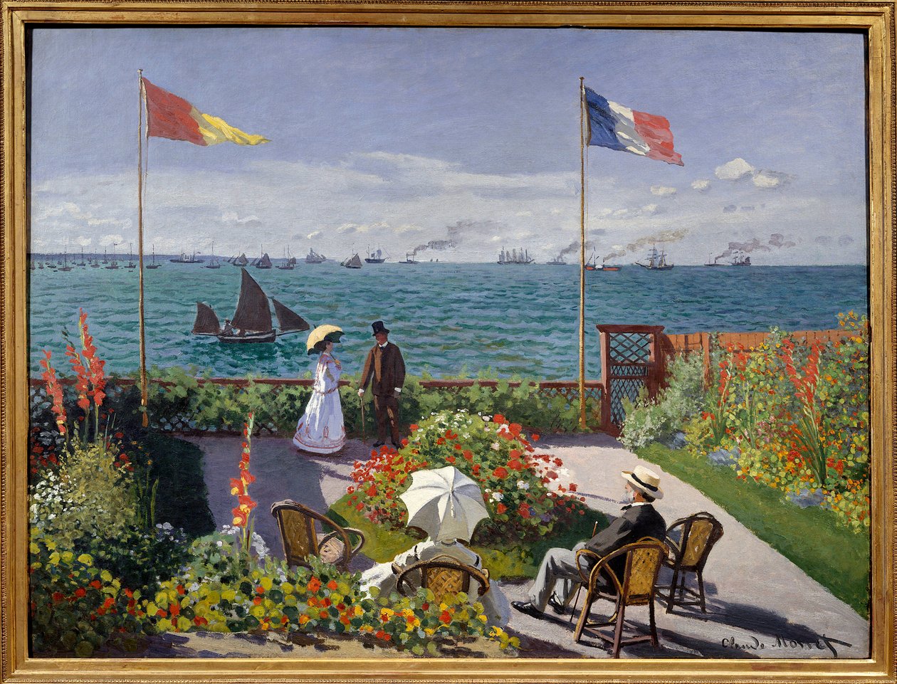Puutarha Sainte Addressissa tekijältä Claude Monet