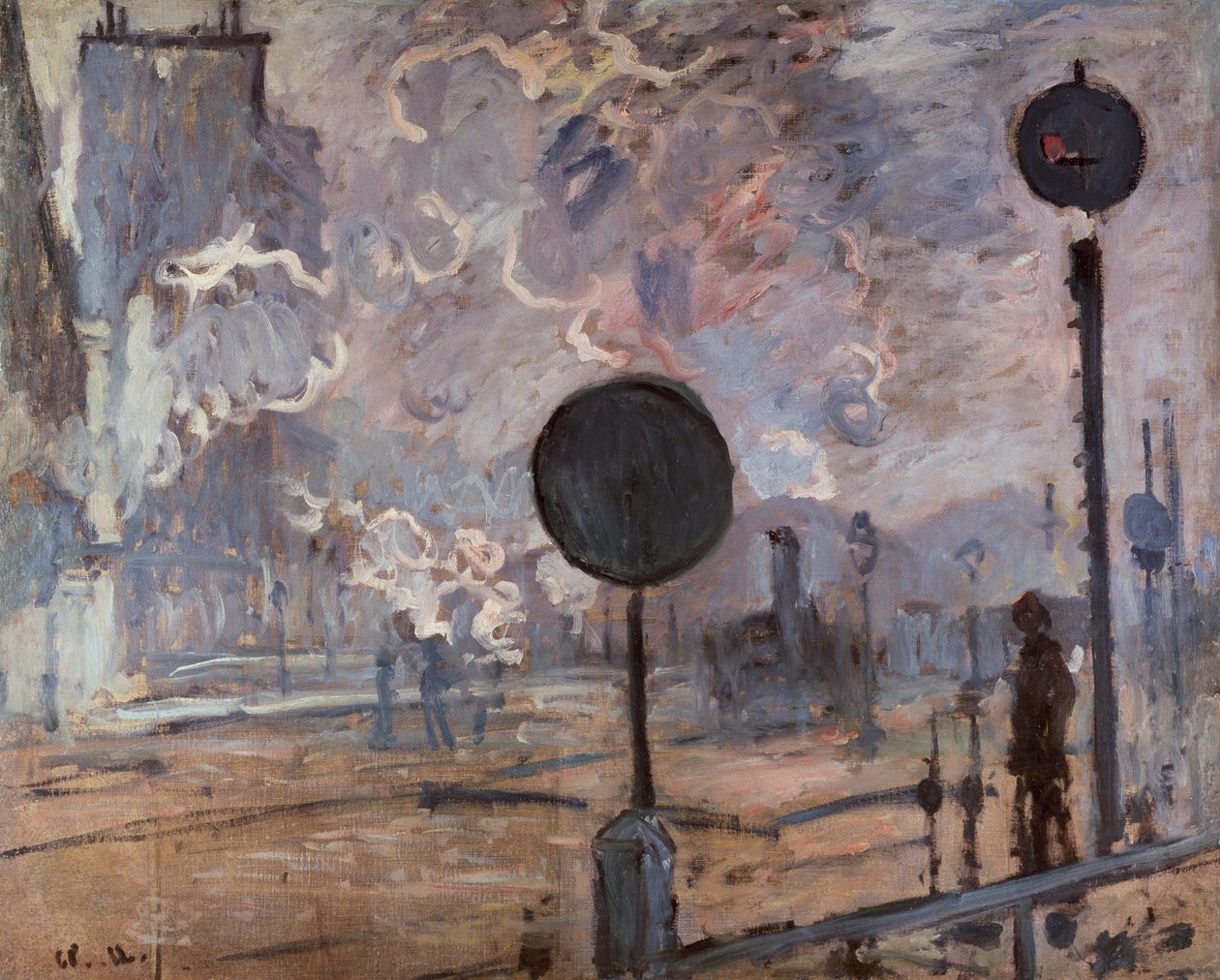 Gare Saint Lazare (Le Signal) tekijältä Claude Monet