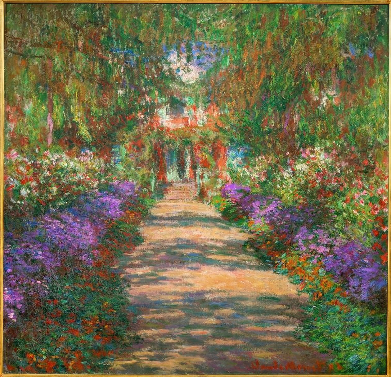 Garten Givernyssä tekijältä Claude Monet