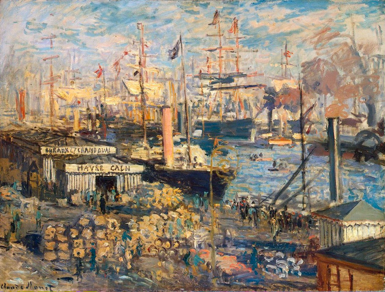 Grand Quay Havressa, 1872. tekijältä Claude Monet