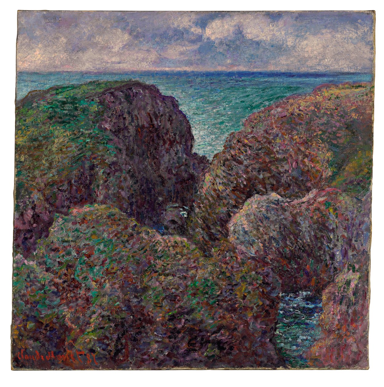 Kiviryhmä Port-Goulpharissa, 1887 tekijältä Claude Monet