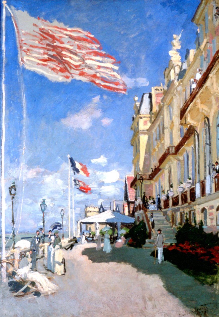 Hotel des Roches Noires, Trouville, 1870 tekijältä Claude Monet