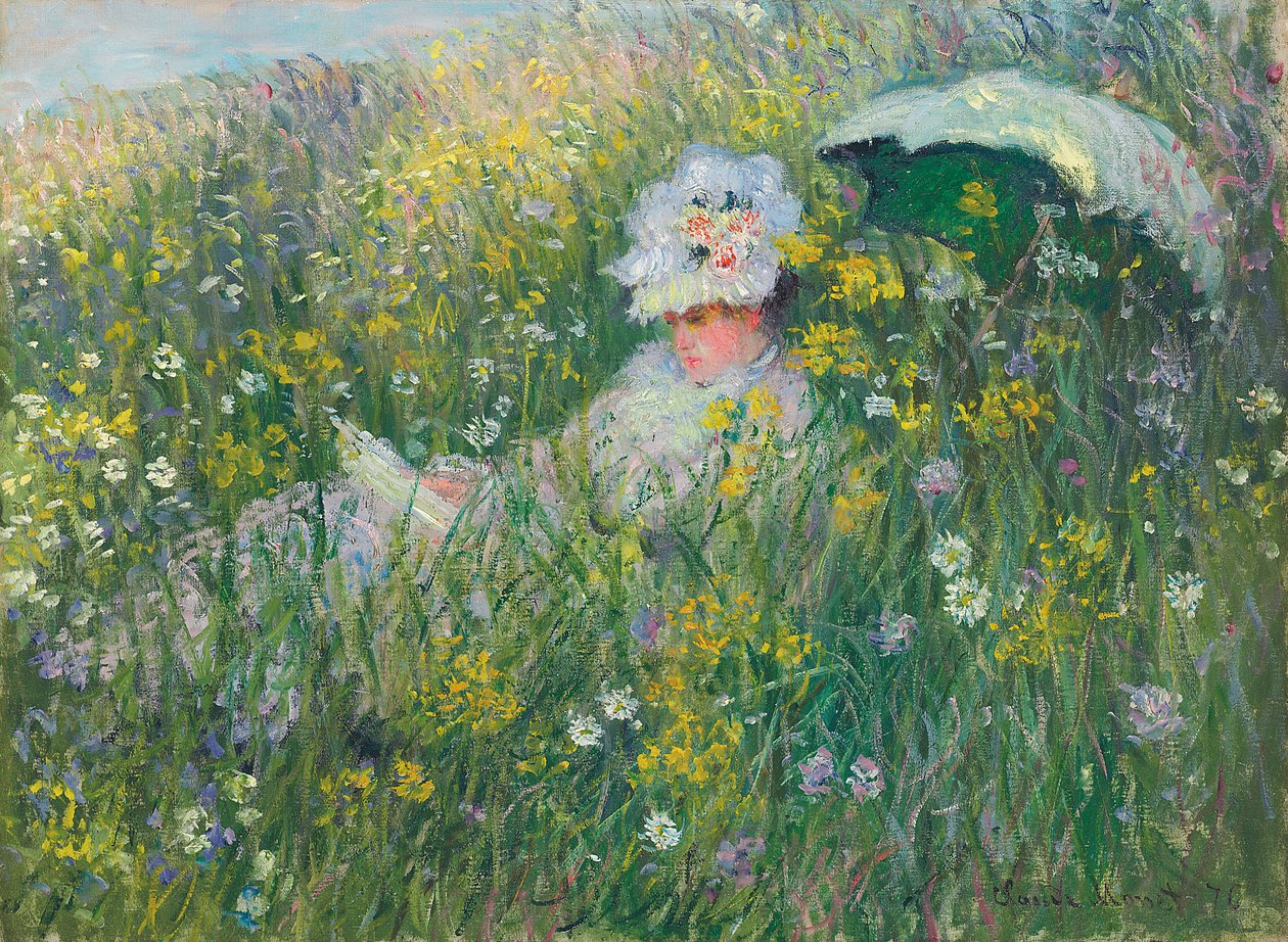 Niityllä; Dans la Prairie, 1876 tekijältä Claude Monet