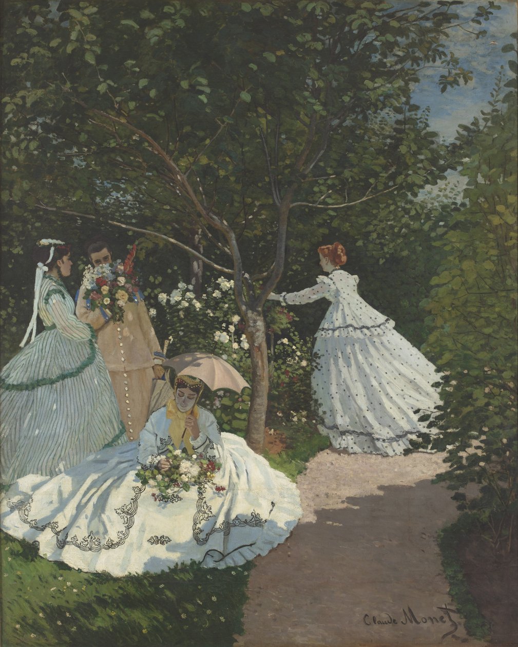 Naiset puutarhassa tekijältä Claude Monet