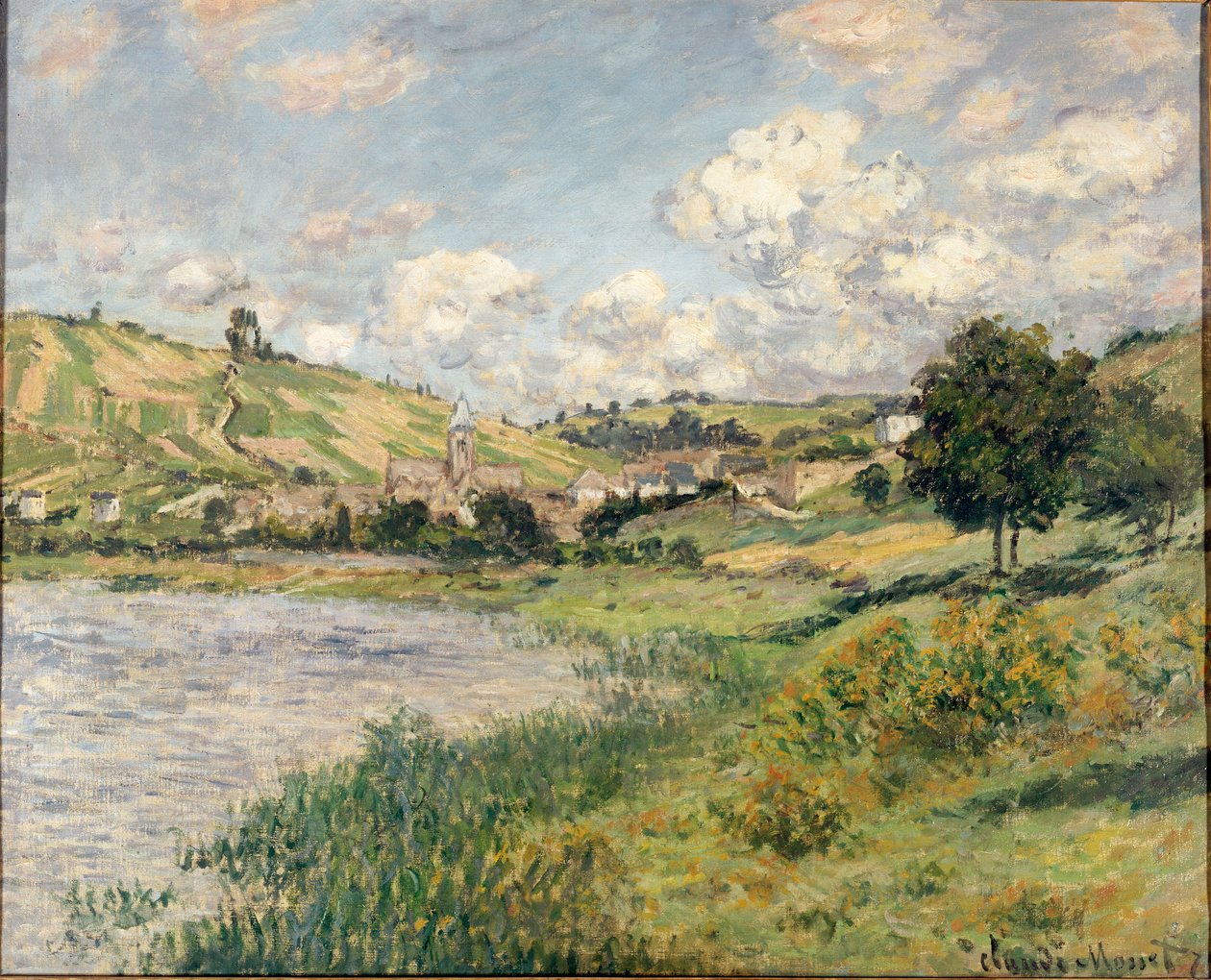 Maisema. Vetheuil tekijältä Claude Monet