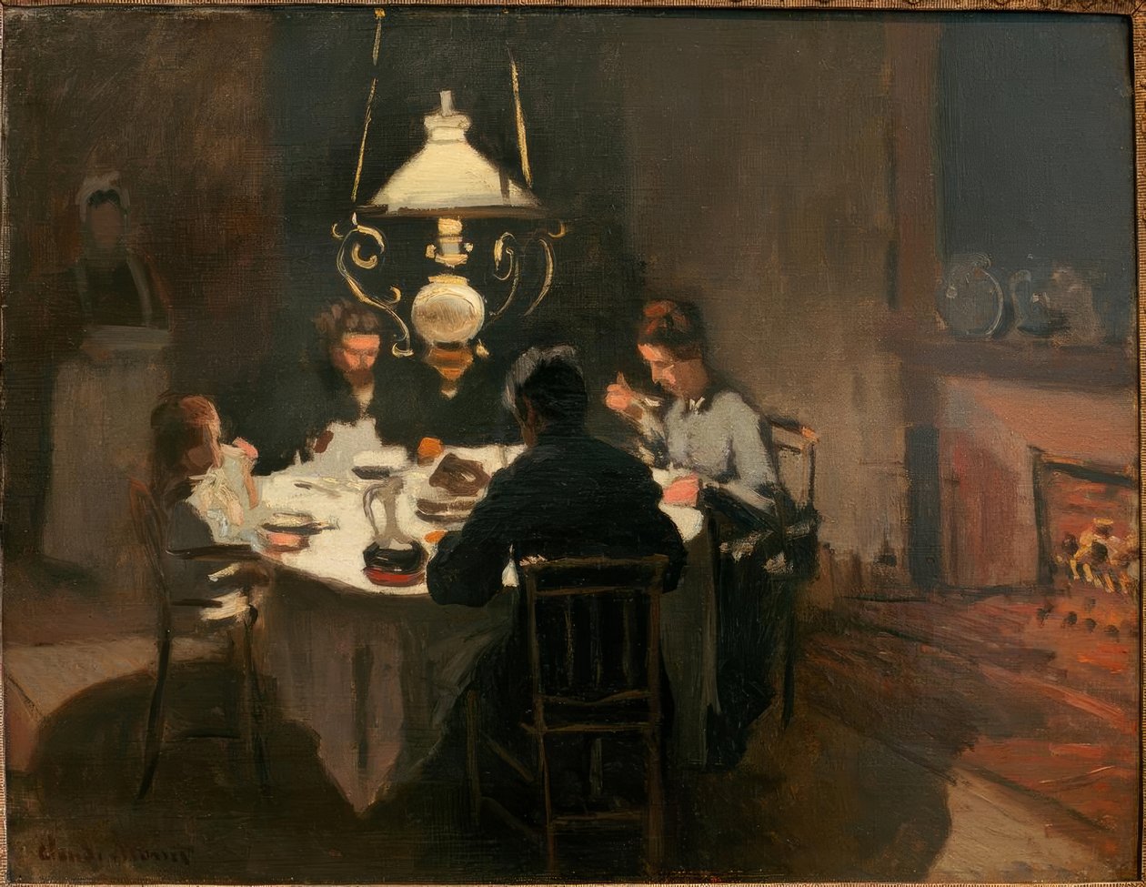 Le Dîner (Das Abendessen) tekijältä Claude Monet