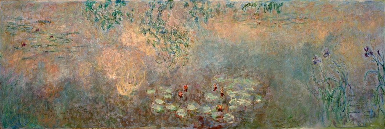 Lumpeen lampi iiriksen kanssa tekijältä Claude Monet