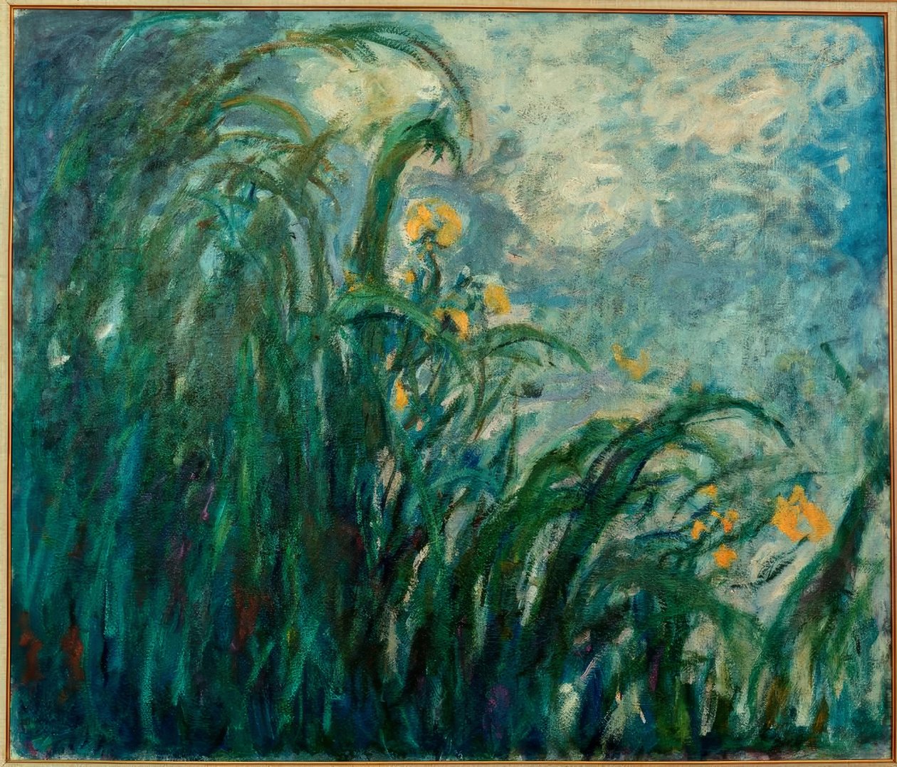 Les Iris jaunes (keltaiset iirikset) tekijältä Claude Monet
