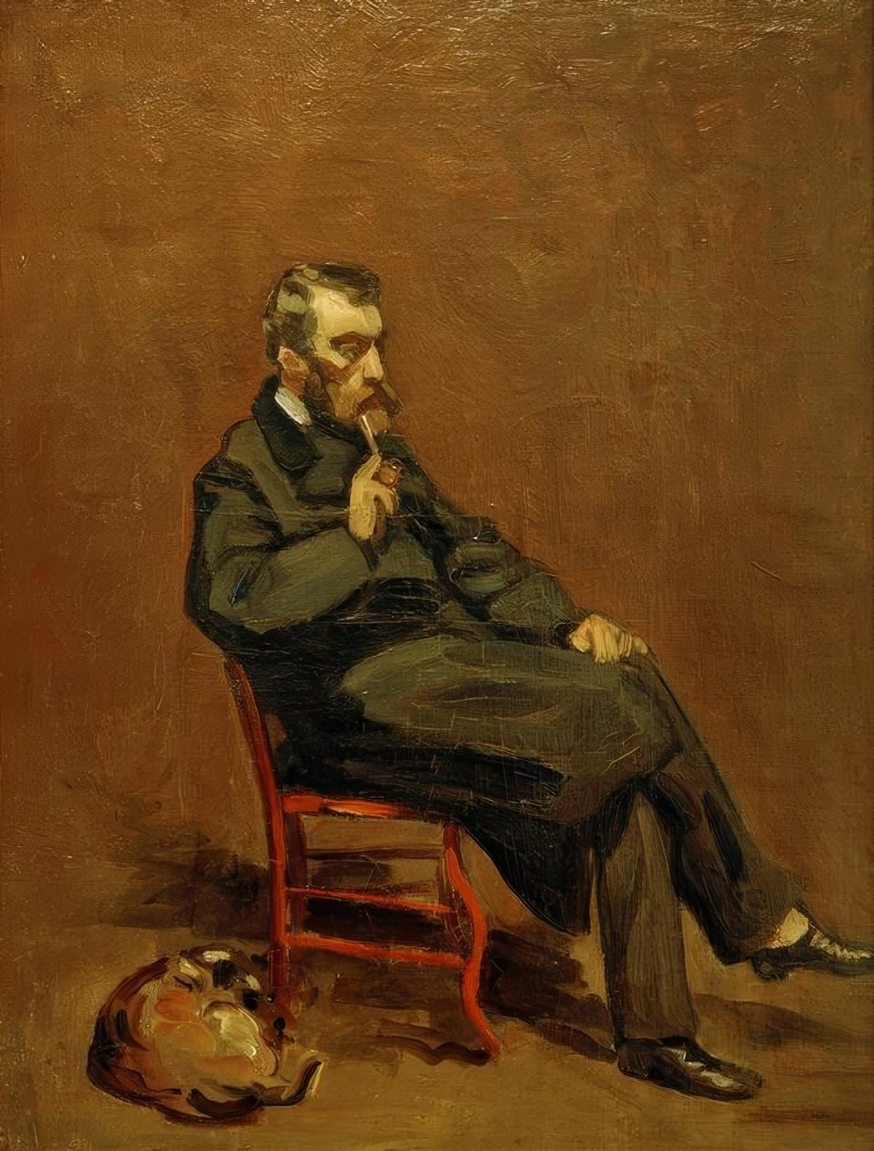 Mann mit Pfeife tekijältä Claude Monet