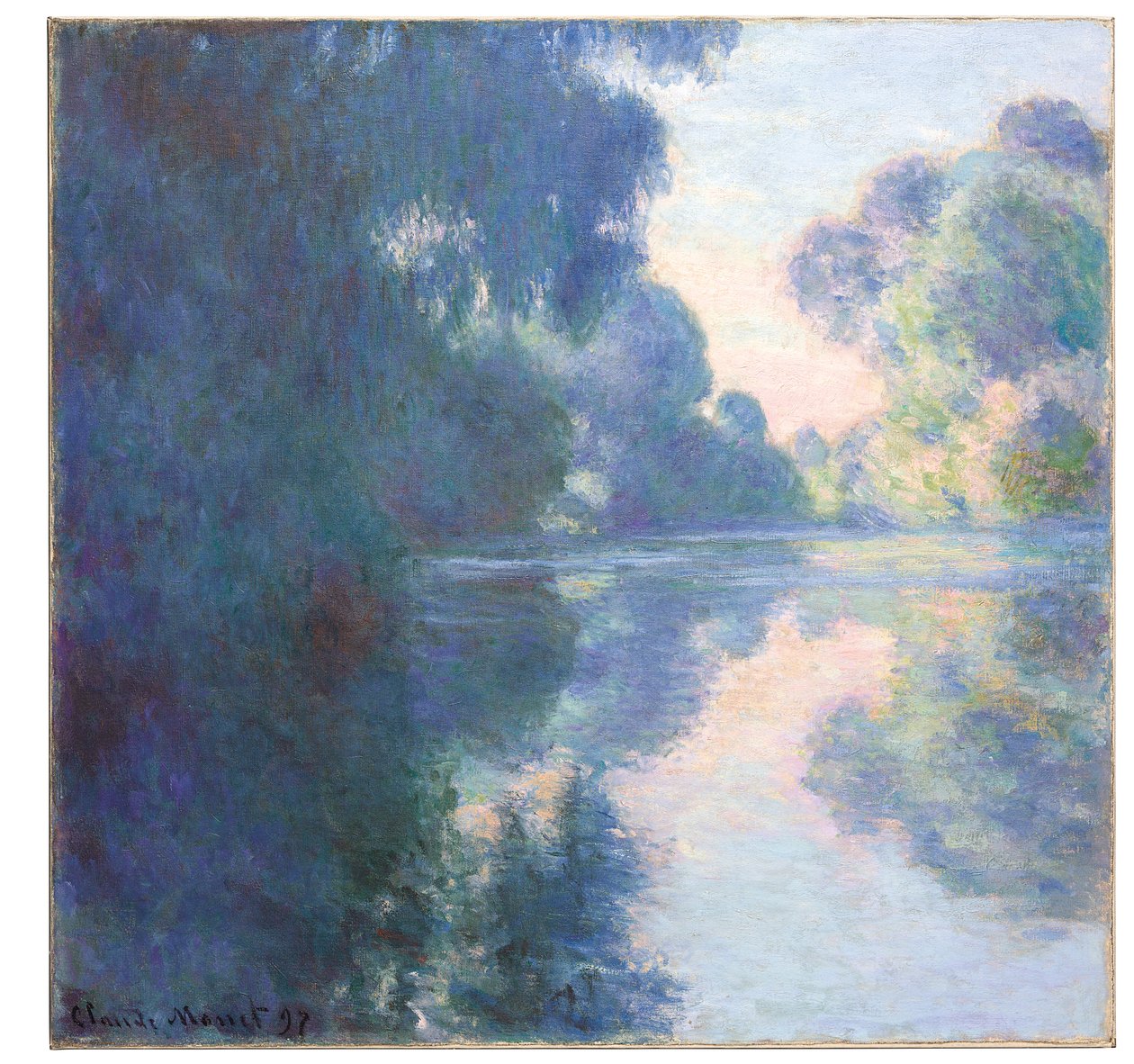 Aamu Seinen varrella, 1897 tekijältä Claude Monet