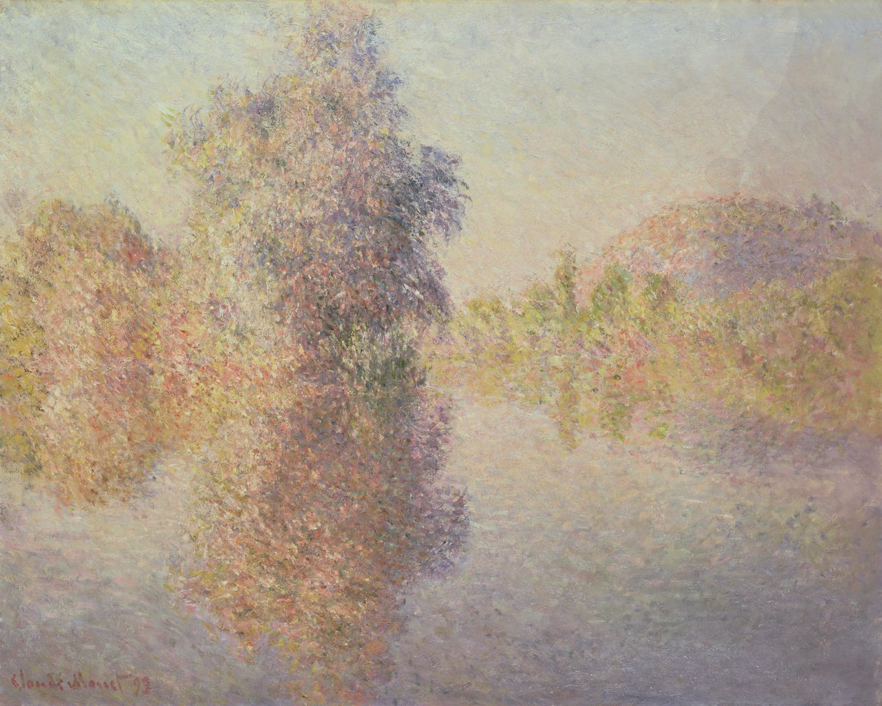 Aamu Seine-joella Givernyssä tekijältä Claude Monet