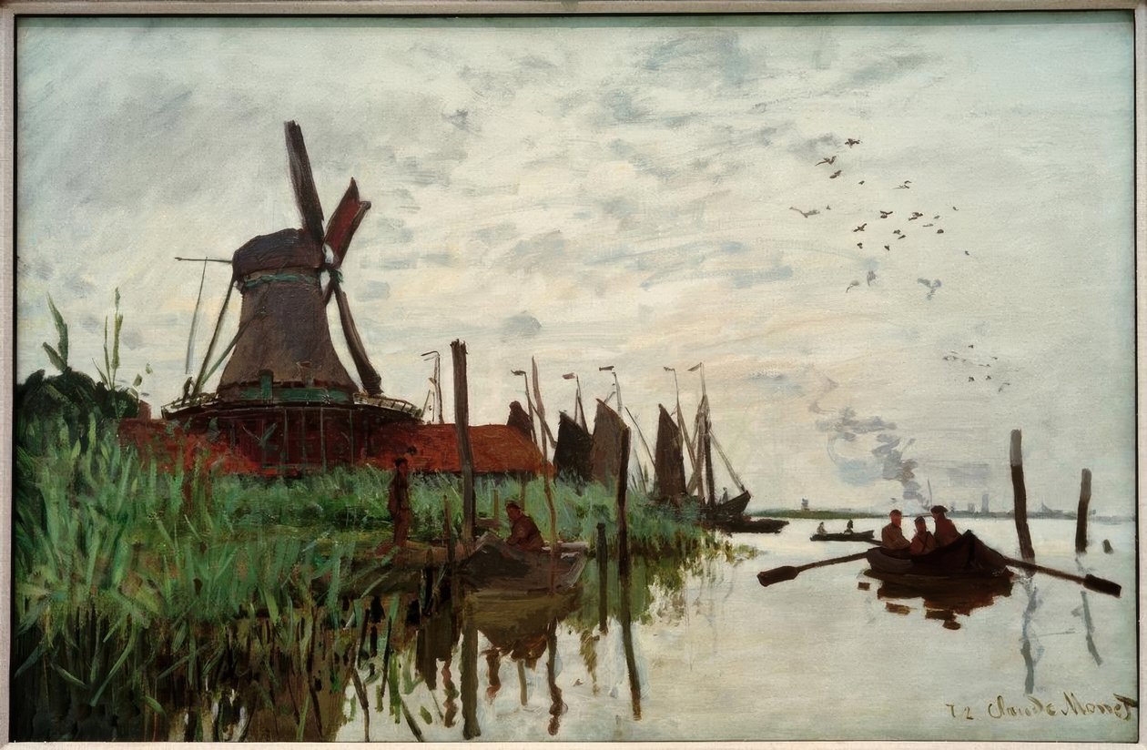 Moulin à Zaandam tekijältä Claude Monet