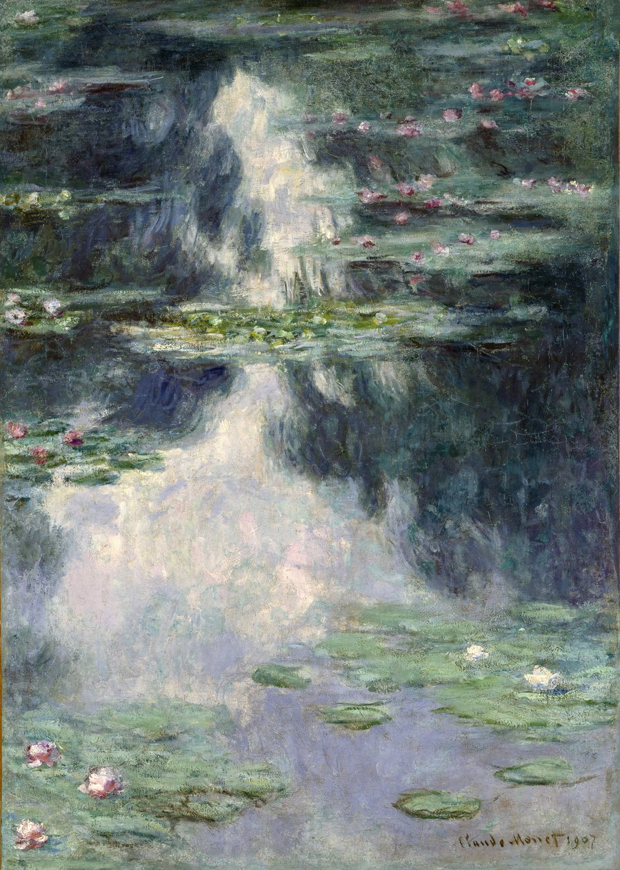 Lampi lumpeilla, 1907 tekijältä Claude Monet