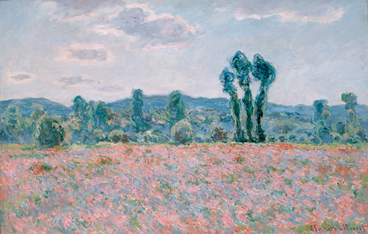 Poppy Field (1886) tekijältä Claude Monet