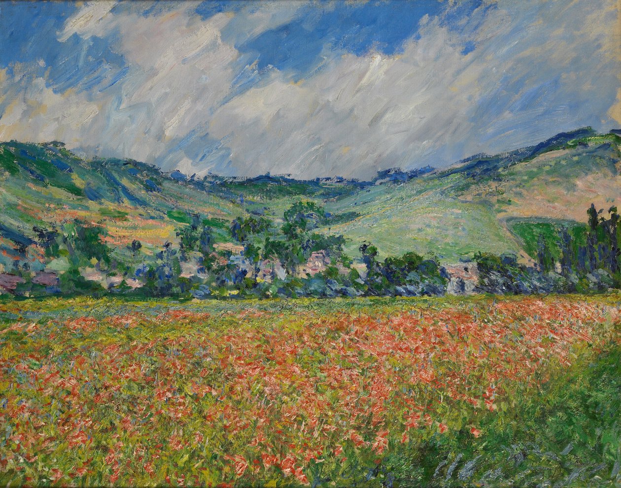 Unikkopelto Givernyssä, 1885. tekijältä Claude Monet