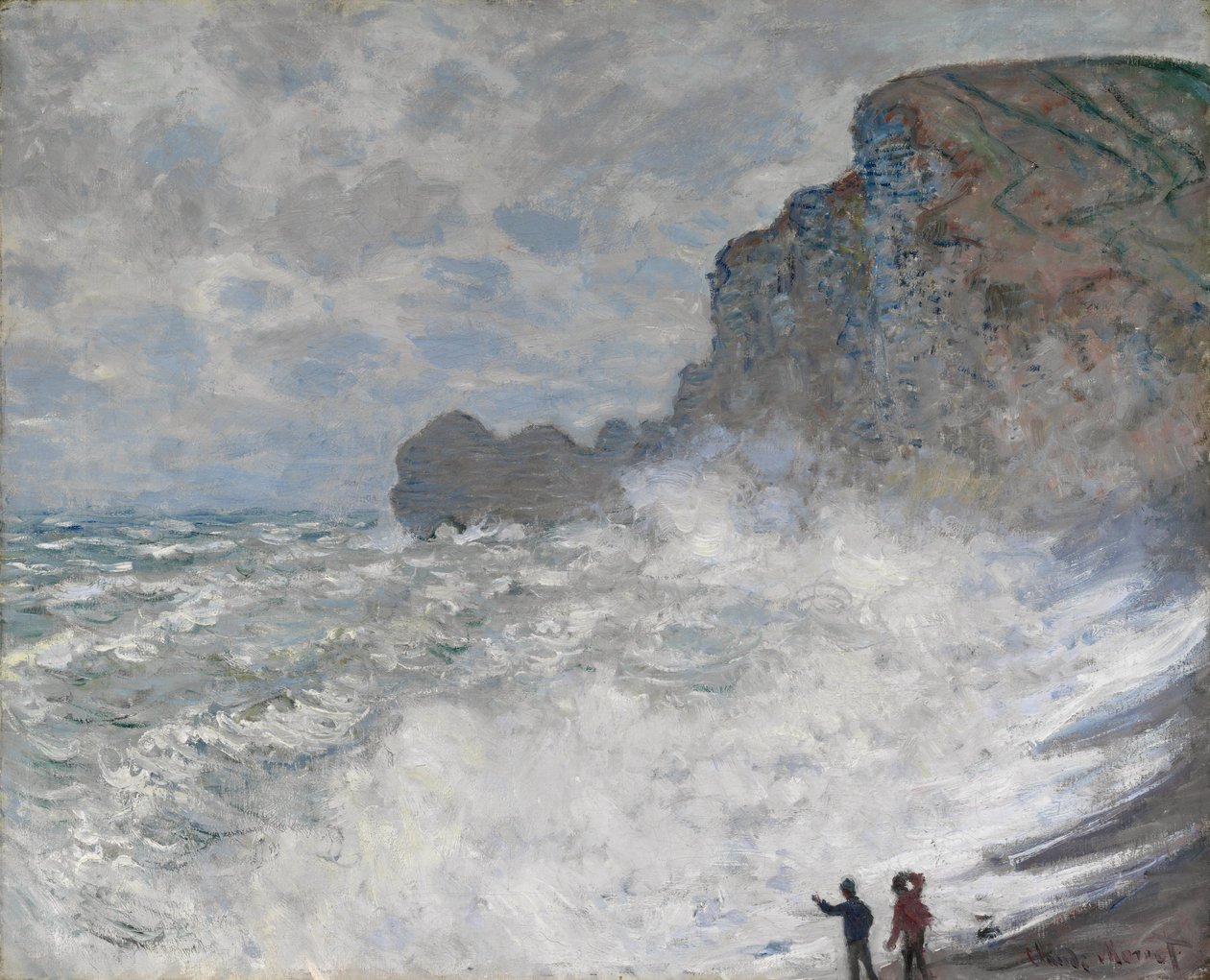 Ankara sää Étretatissa, 1883 tekijältä Claude Monet