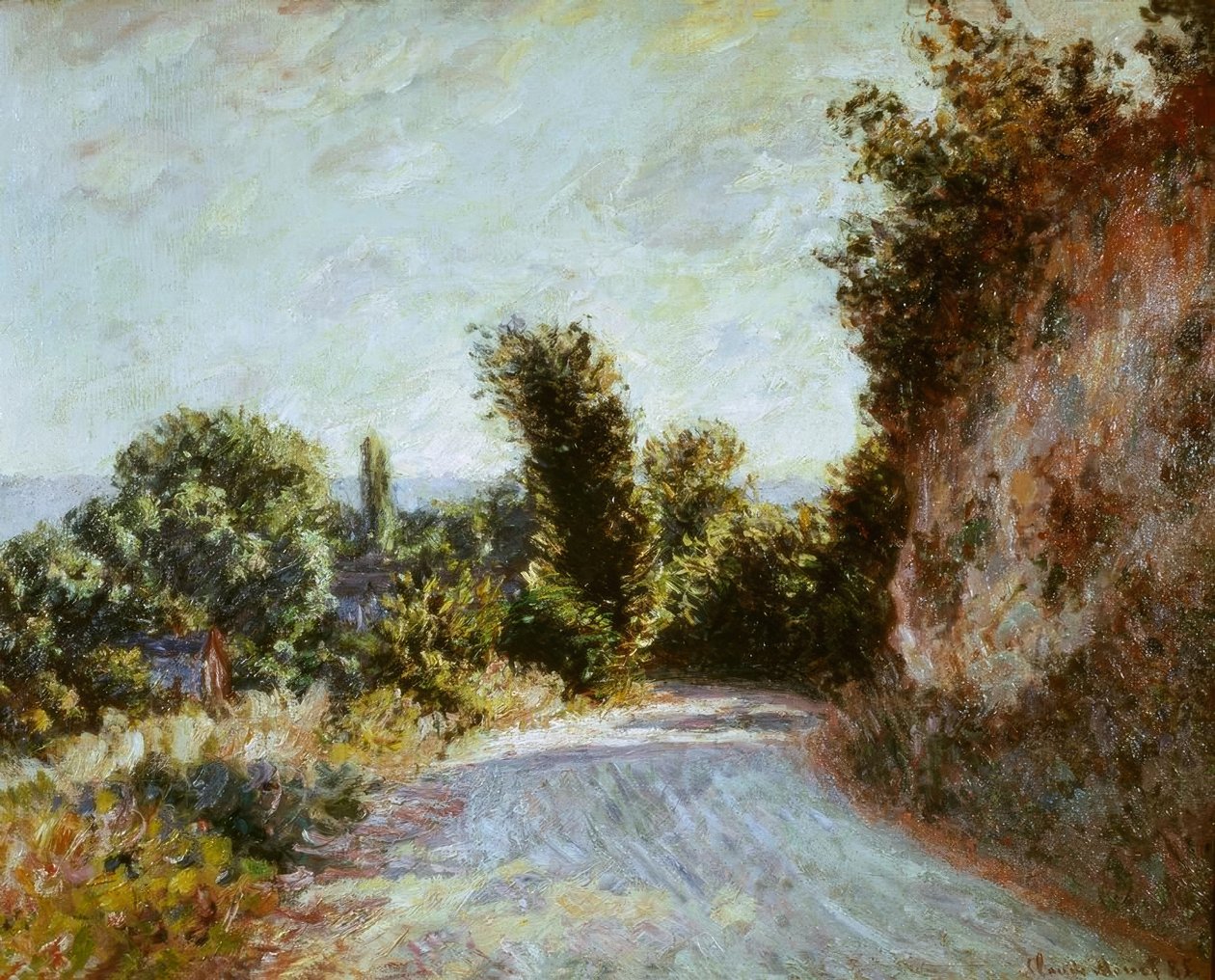 Tie lähellä Givernyä tekijältä Claude Monet