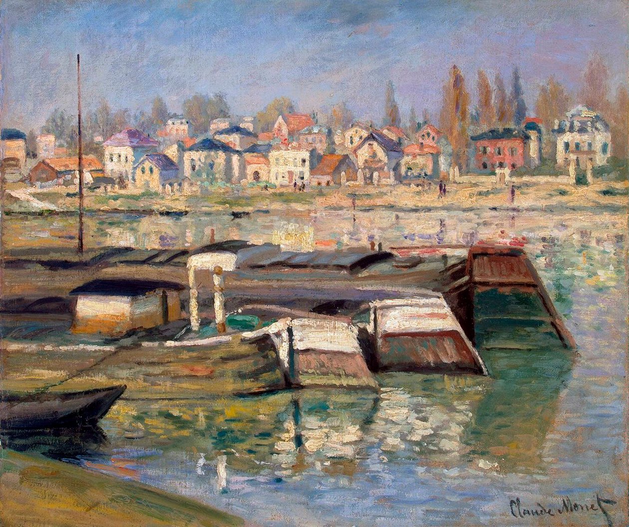 Seine Asnièresissa, 1873. tekijältä Claude Monet
