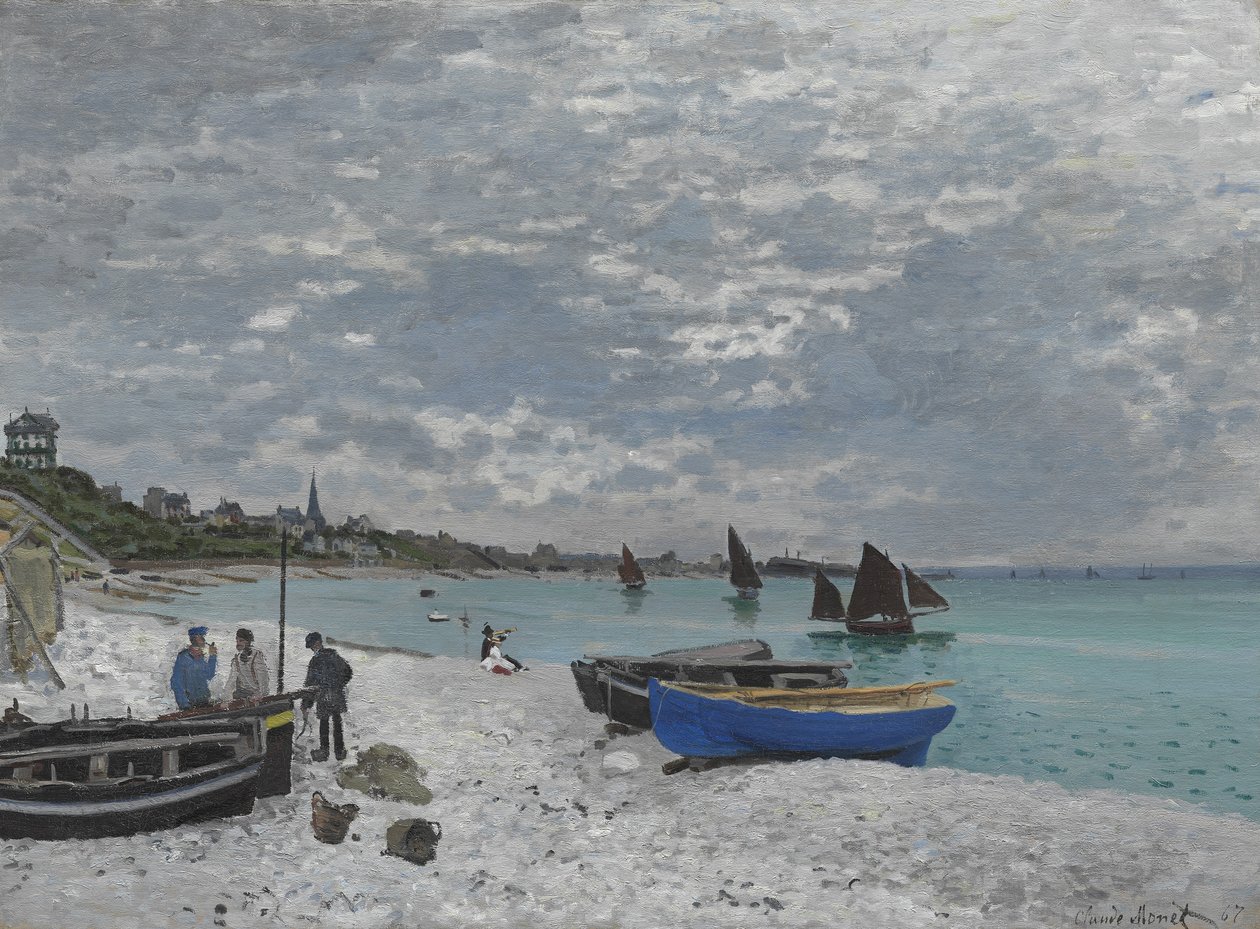 Ranta Sainte-Adressessa, 1867 tekijältä Claude Monet
