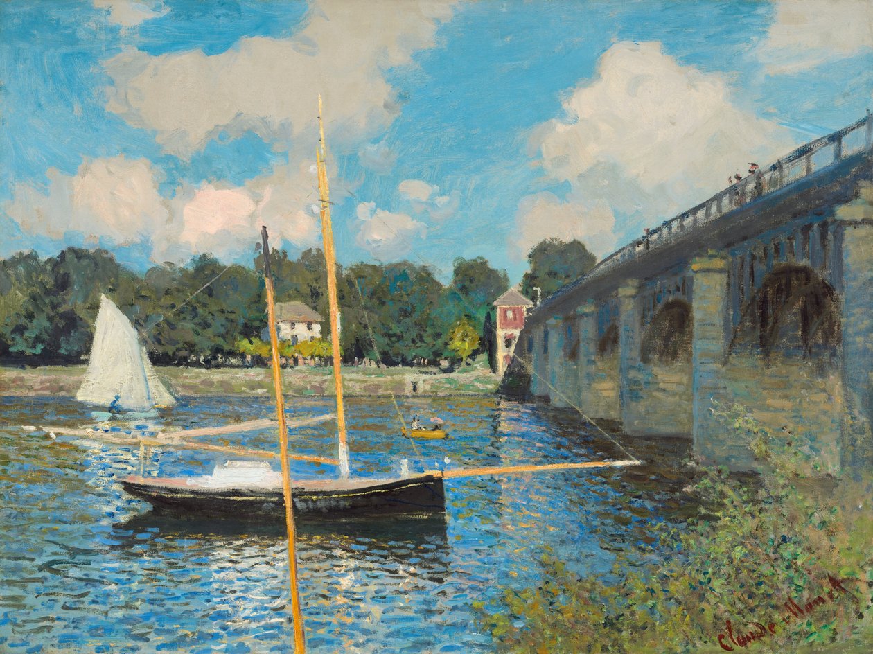 Silta Argenteuilissa, 1874. tekijältä Claude Monet