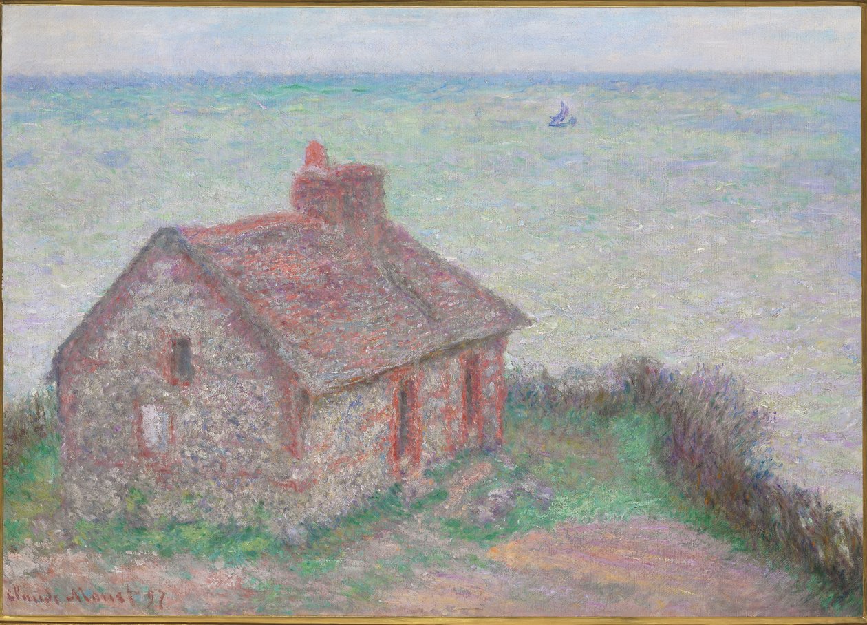 Tullitalo, vaaleanpunainen efekti, 1897 tekijältä Claude Monet