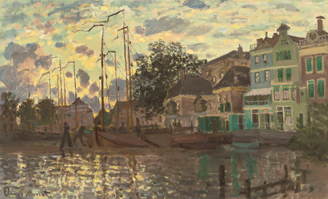 Zaandamin pato, ilta, 1871. tekijältä Claude Monet
